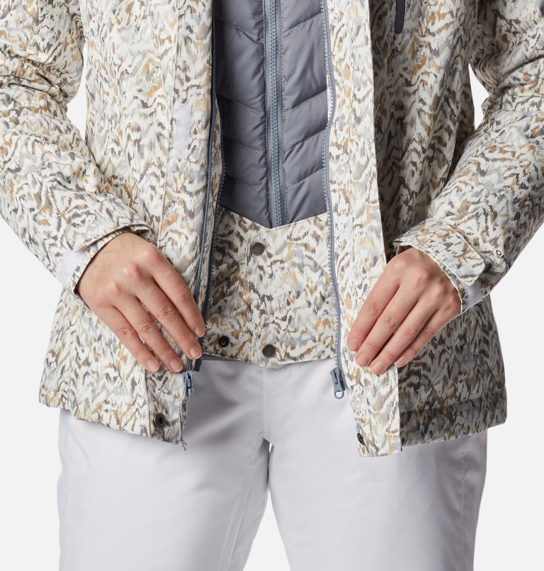 Women's Whirlibird IV Interchange Jacket, Color: White Terrain Print, image 9