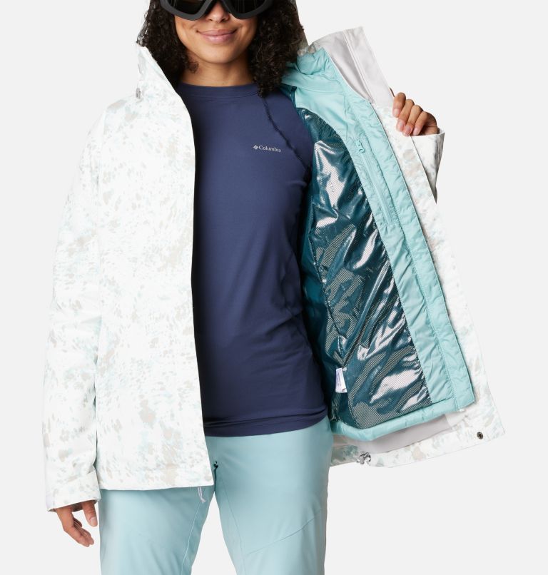 Thumbnail: Women's Whirlibird IV Interchange Jacket, Color: White Flurries Print, image 6