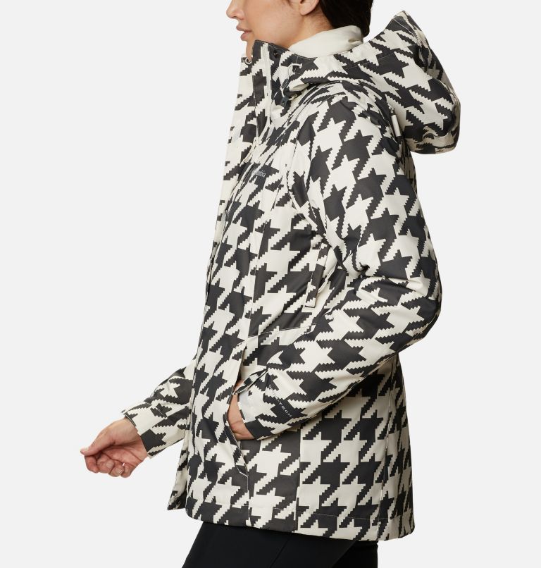 Women's Whirlibird IV Interchange Jacket, Color: Chalk Houndstooth Print, image 3