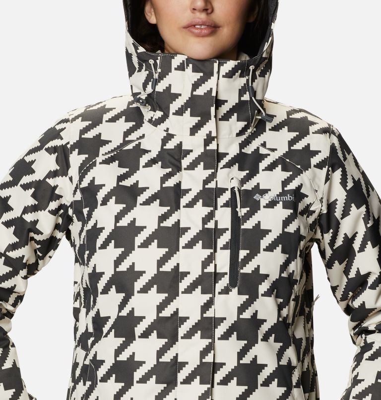 Women's Whirlibird IV Interchange Jacket, Color: Chalk Houndstooth Print, image 4