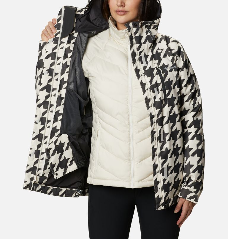 Women's Whirlibird IV Interchange Jacket, Color: Chalk Houndstooth Print, image 5