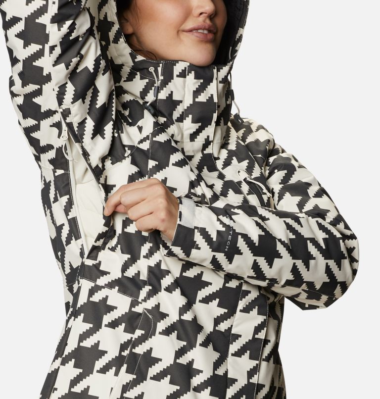 Women's Whirlibird IV Interchange Jacket, Color: Chalk Houndstooth Print, image 6