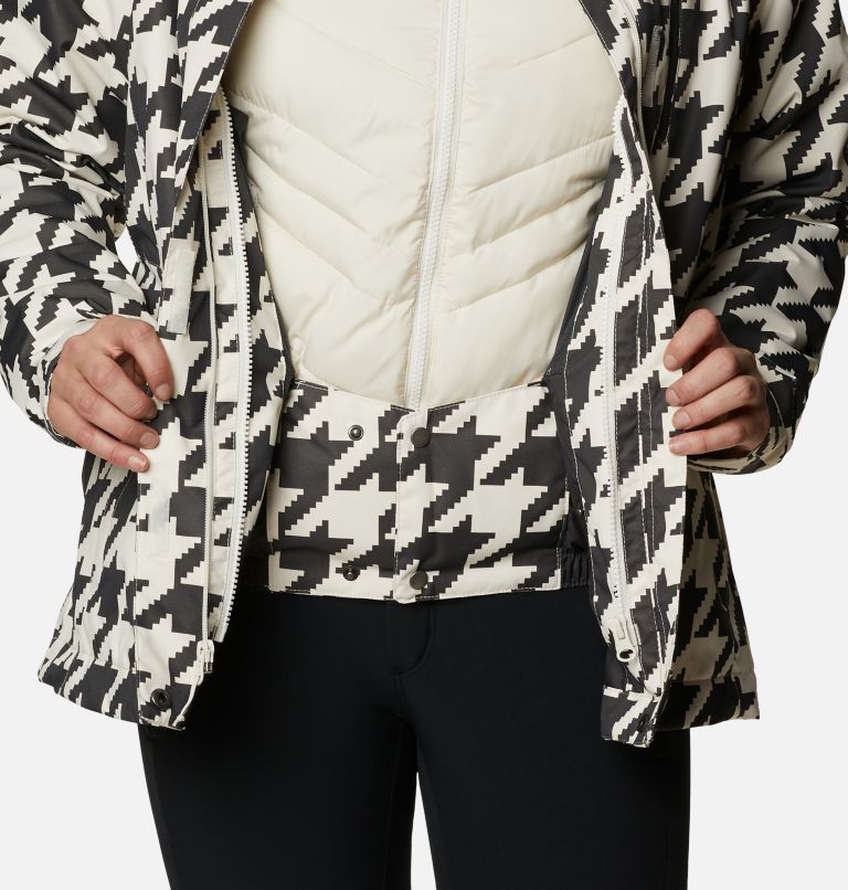 Women's Whirlibird IV Interchange Jacket, Color: Chalk Houndstooth Print, image 9