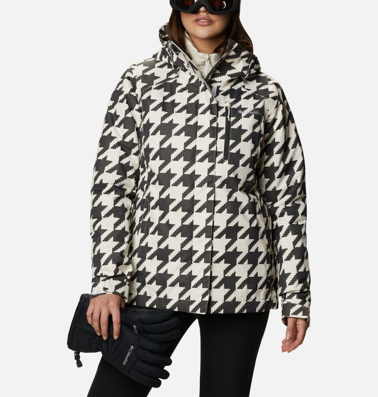 Women's Whirlibird IV Interchange Jacket, Color: Chalk Houndstooth Print, image 1