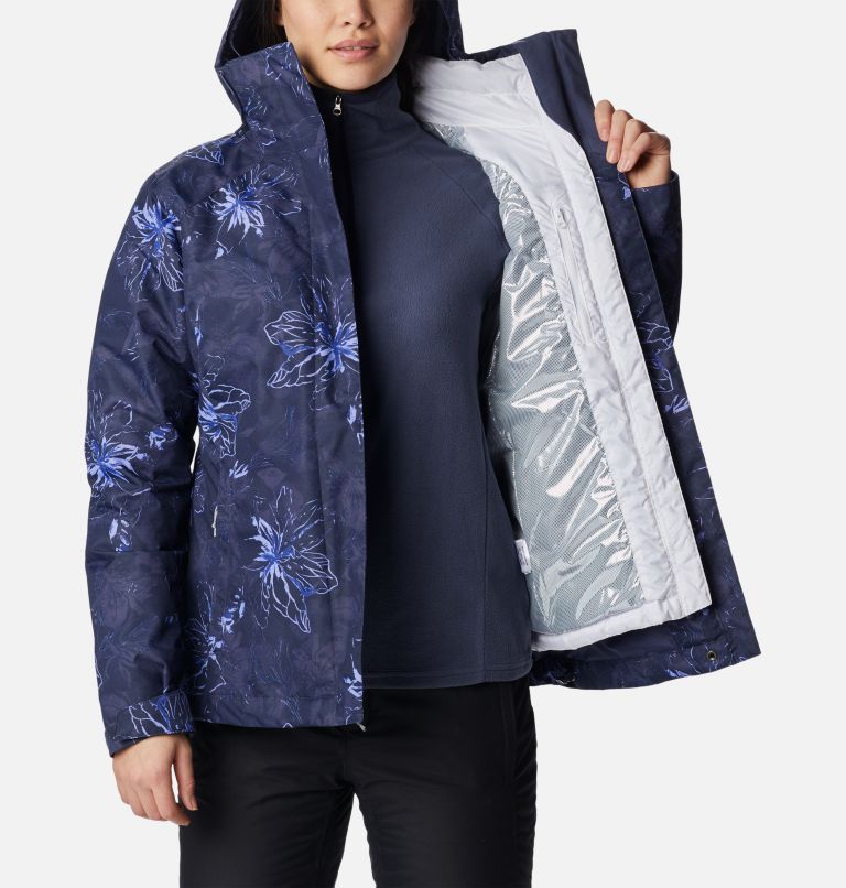 Women's Whirlibird IV Interchange Jacket, Color: Nocturnal Aurelian Print, image 7