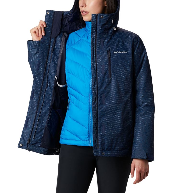 Women's Whirlibird IV Interchange Jacket, Color: Dark Nocturnal Sparkler Print, image 8