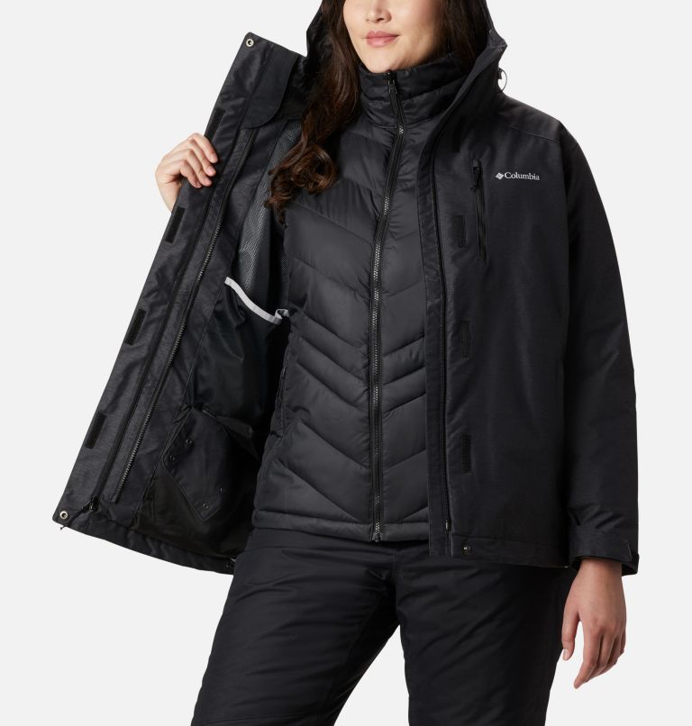 Thumbnail: Women's Whirlibird IV Interchange Jacket - Plus Size, Color: Black Crossdye, image 5
