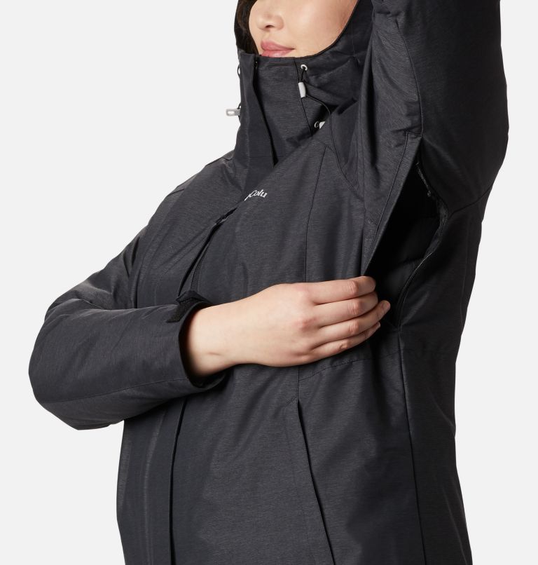Thumbnail: Women's Whirlibird IV Interchange Jacket - Plus Size, Color: Black Crossdye, image 6
