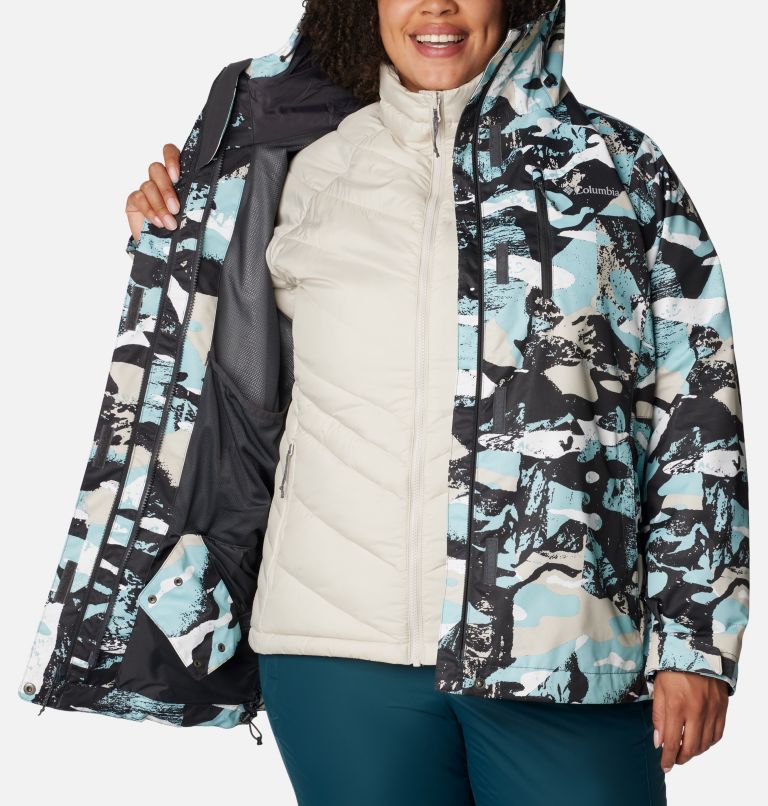 Women's Whirlibird IV Interchange Jacket - Plus Size, Color: Shark Geoglacial Print, image 9