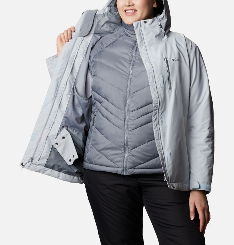 Women's Whirlibird IV Interchange Jacket - Plus Size, Color: Cirrus Grey Crossdye, image 5