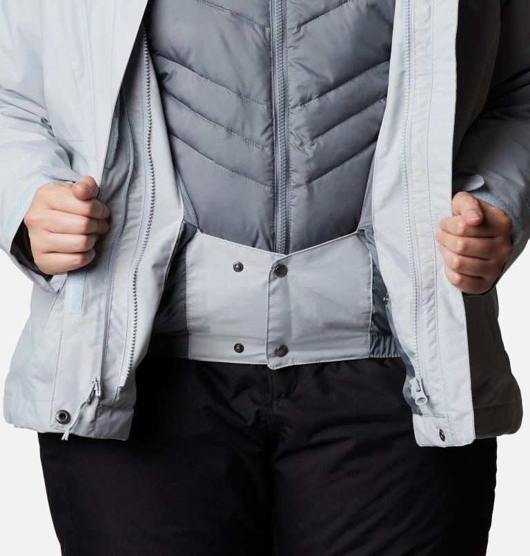 Women's Whirlibird IV Interchange Jacket - Plus Size, Color: Cirrus Grey Crossdye, image 8