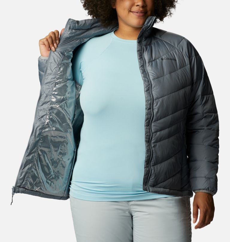 Thumbnail: Women's Whirlibird IV Interchange Jacket - Plus Size, Color: White Terrain Print, image 14