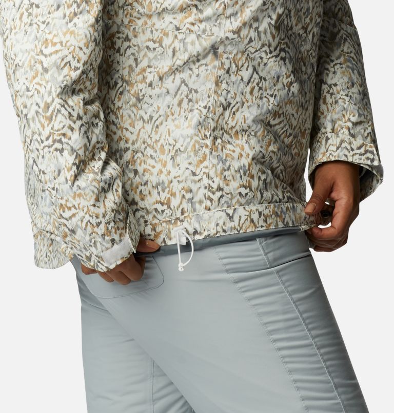 Thumbnail: Women's Whirlibird IV Interchange Jacket - Plus Size, Color: White Terrain Print, image 10