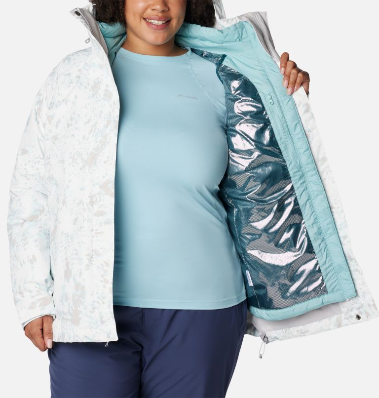 Thumbnail: Women's Whirlibird IV Interchange Jacket - Plus Size, Color: White Flurries Print, image 5