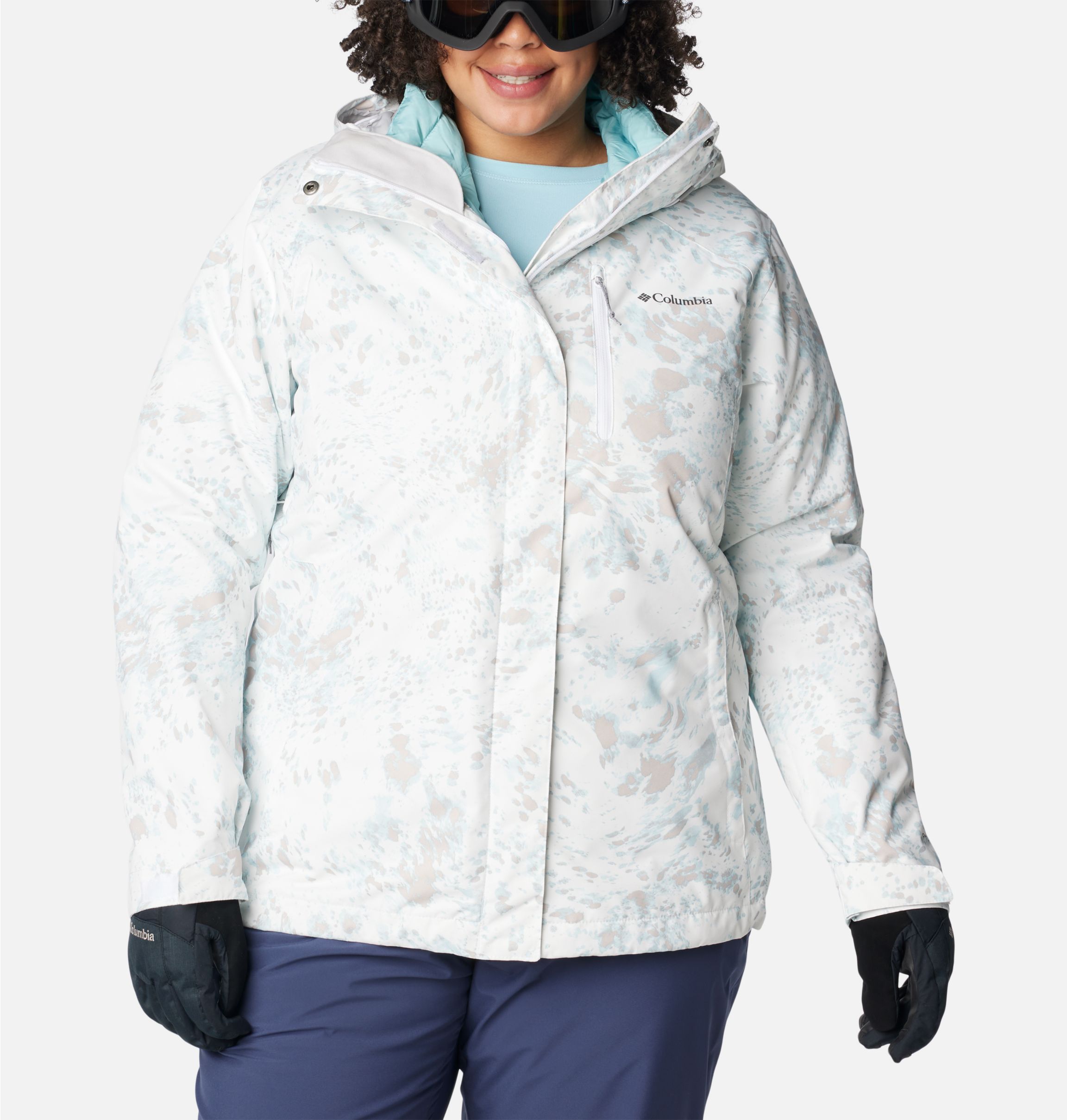  Columbia Sportswear Women's Whirlibird Interchange Jacket,  Dark Compass Plaid Print, Small : Athletic Insulated Jackets : Clothing,  Shoes & Jewelry