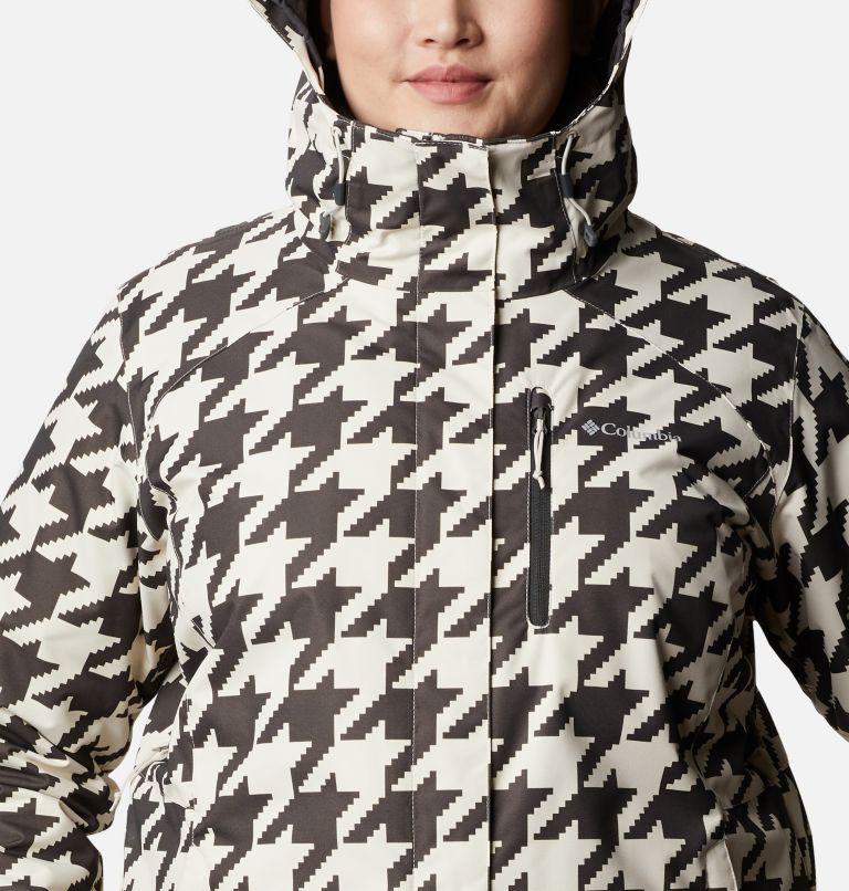 Women's Whirlibird IV Interchange Jacket - Plus Size, Color: Chalk Houndstooth Print, image 4