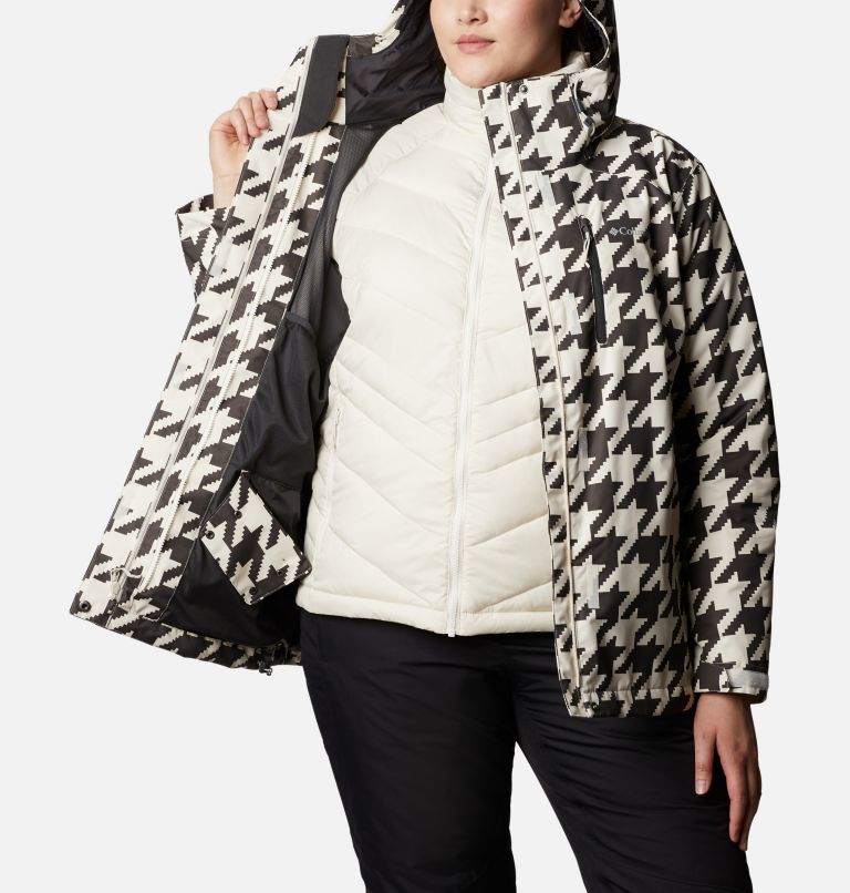 Women's Whirlibird IV Interchange Jacket - Plus Size, Color: Chalk Houndstooth Print, image 5