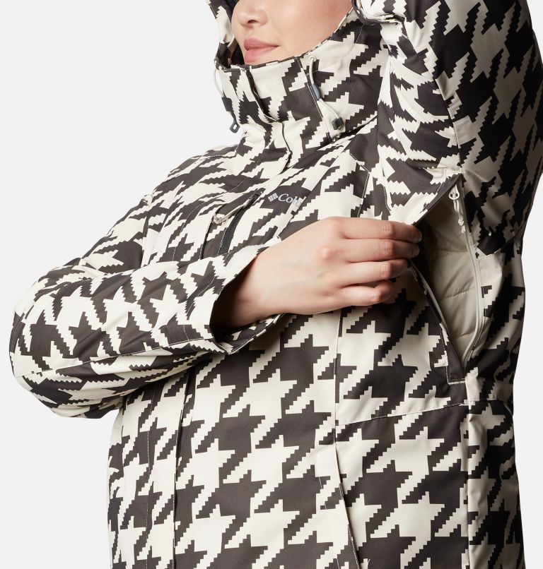 Women's Whirlibird IV Interchange Jacket - Plus Size, Color: Chalk Houndstooth Print, image 6