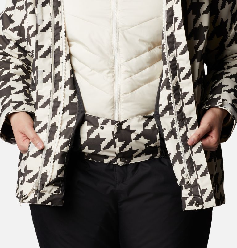 Women's Whirlibird IV Interchange Jacket - Plus Size, Color: Chalk Houndstooth Print, image 8