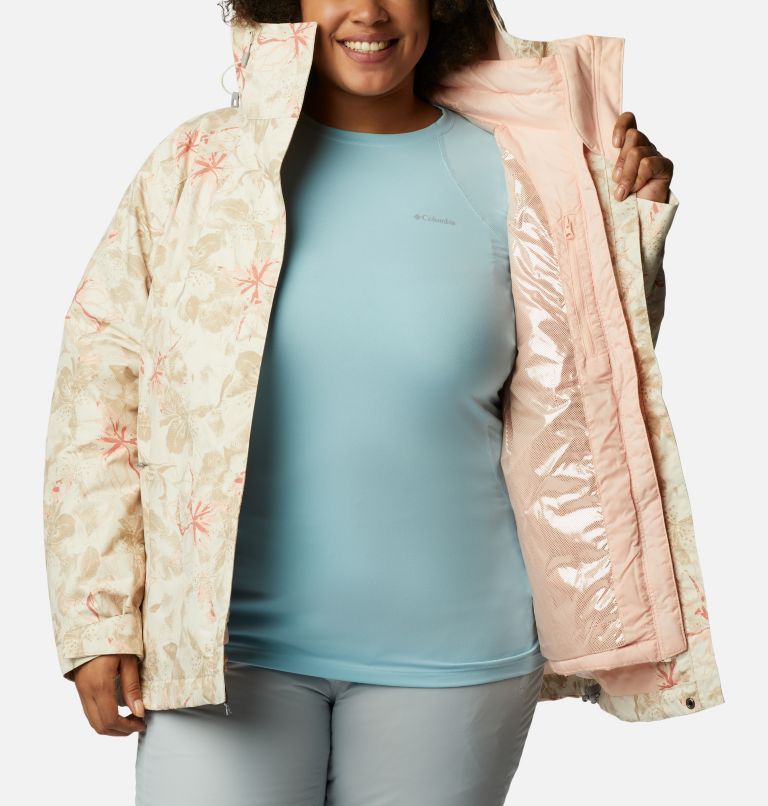 Thumbnail: Women's Whirlibird IV Interchange Jacket - Plus Size, Color: Chalk Aurelian Print, image 5