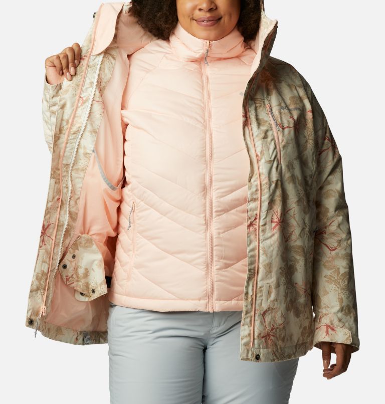 Thumbnail: Women's Whirlibird IV Interchange Jacket - Plus Size, Color: Chalk Aurelian Print, image 7