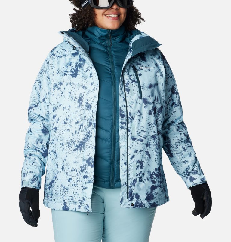 Whirlibird IV Interchange Jacket | 321 | 2X, Color: Aqua Haze Flurries Print, image 12
