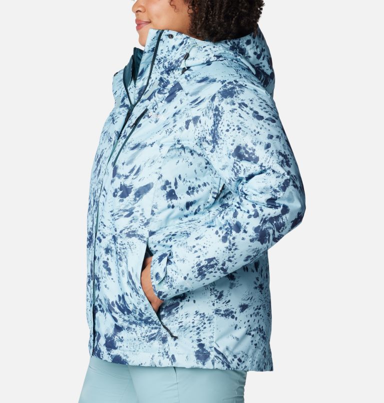 Whirlibird IV Interchange Jacket | 321 | 2X, Color: Aqua Haze Flurries Print, image 3