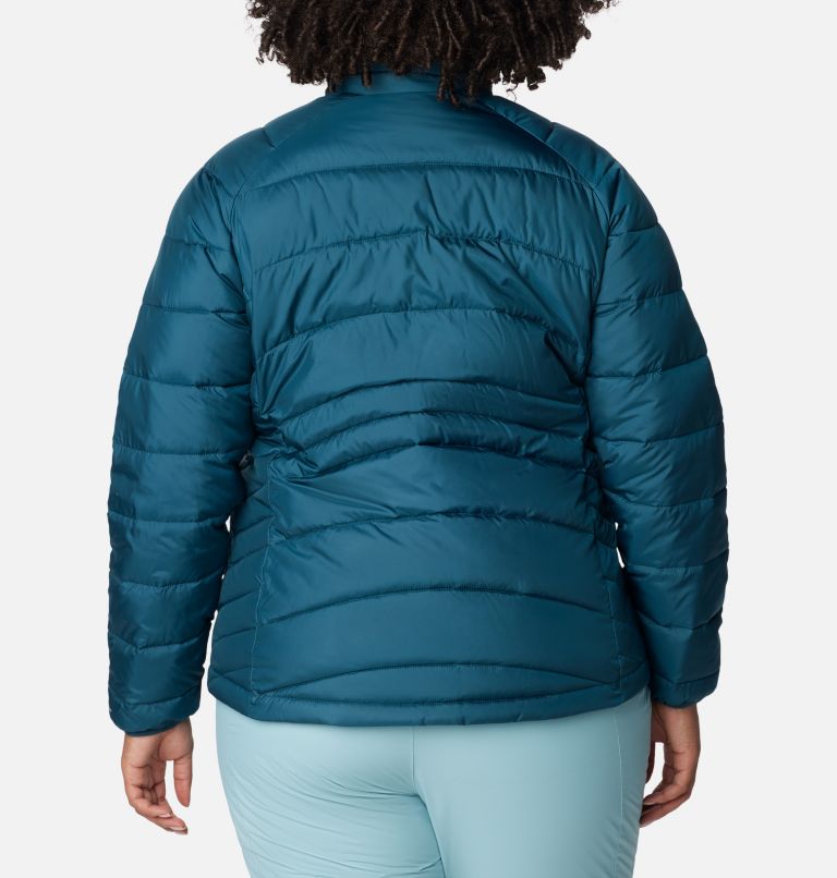 Thumbnail: Women's Whirlibird IV Interchange Jacket - Plus Size, Color: Aqua Haze Flurries Print, image 11