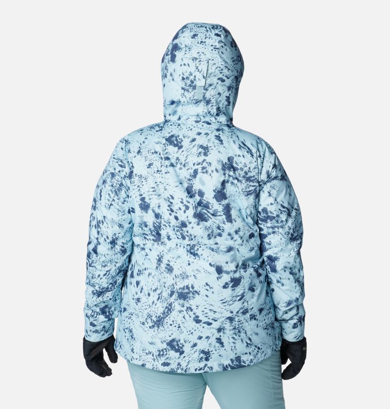 Women's Whirlibird IV Interchange Jacket - Plus Size, Color: Aqua Haze Flurries Print, image 2