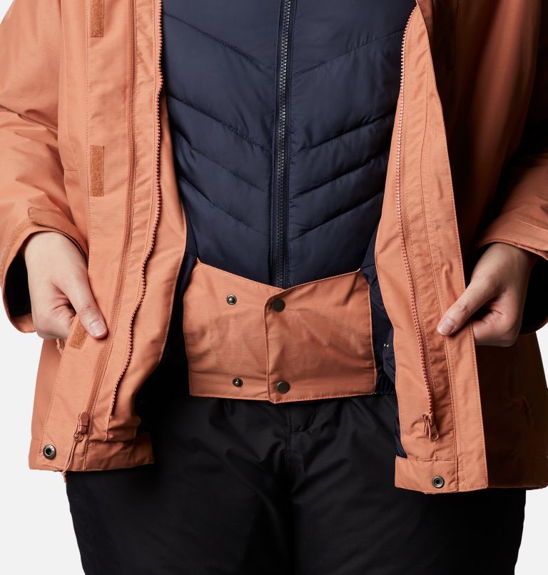 Women's Whirlibird IV Interchange Jacket - Plus Size, Color: Nova Pink Crossdye, image 8