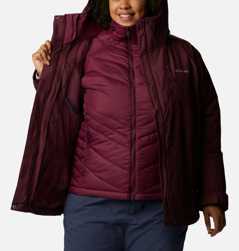 Thumbnail: Women's Whirlibird IV Interchange Jacket - Plus Size, Color: Marionberry Crossdye, image 7