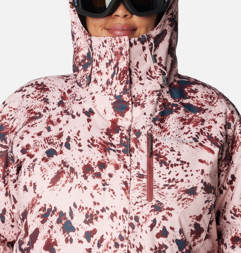 Thumbnail: Women's Whirlibird IV Interchange Jacket - Plus Size, Color: Dusty Pink Flurries Print, image 4
