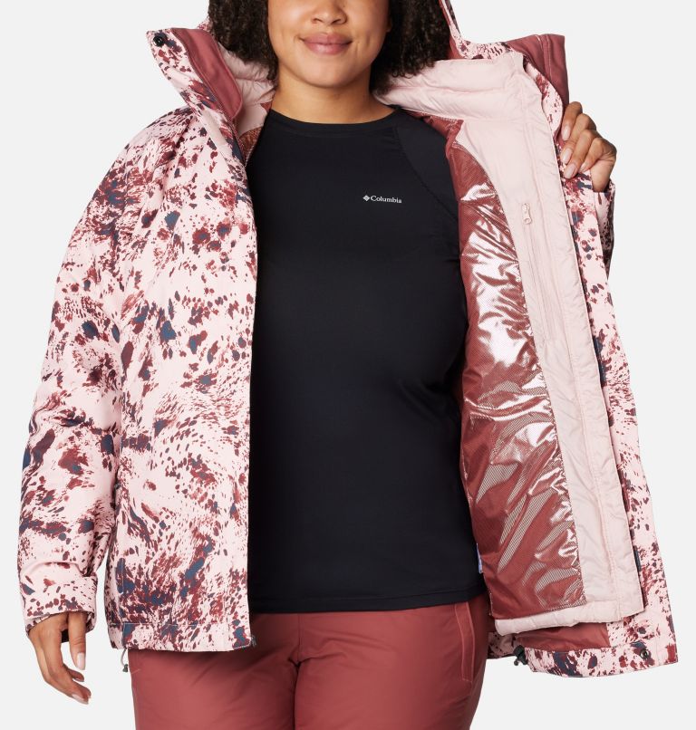 Thumbnail: Women's Whirlibird IV Interchange Jacket - Plus Size, Color: Dusty Pink Flurries Print, image 5