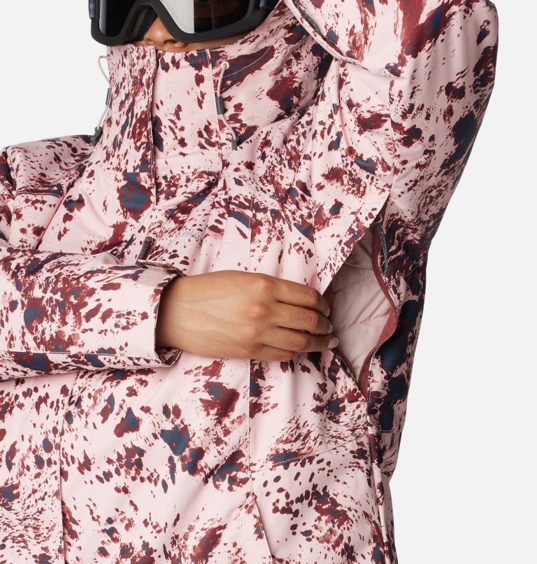 Women's Whirlibird IV Interchange Jacket - Plus Size, Color: Dusty Pink Flurries Print, image 7