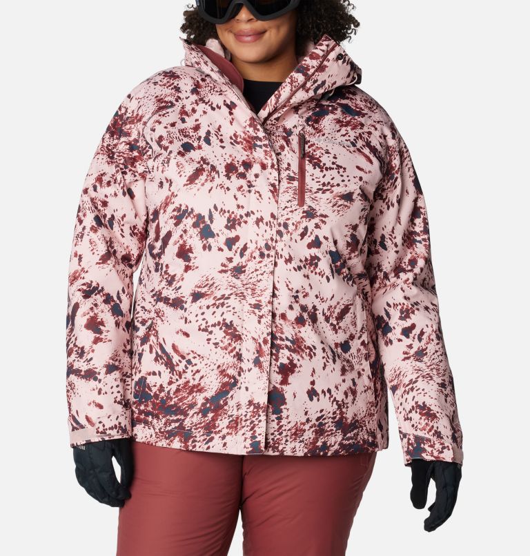 Women's Whirlibird IV Interchange Jacket - Plus Size, Color: Dusty Pink Flurries Print, image 1
