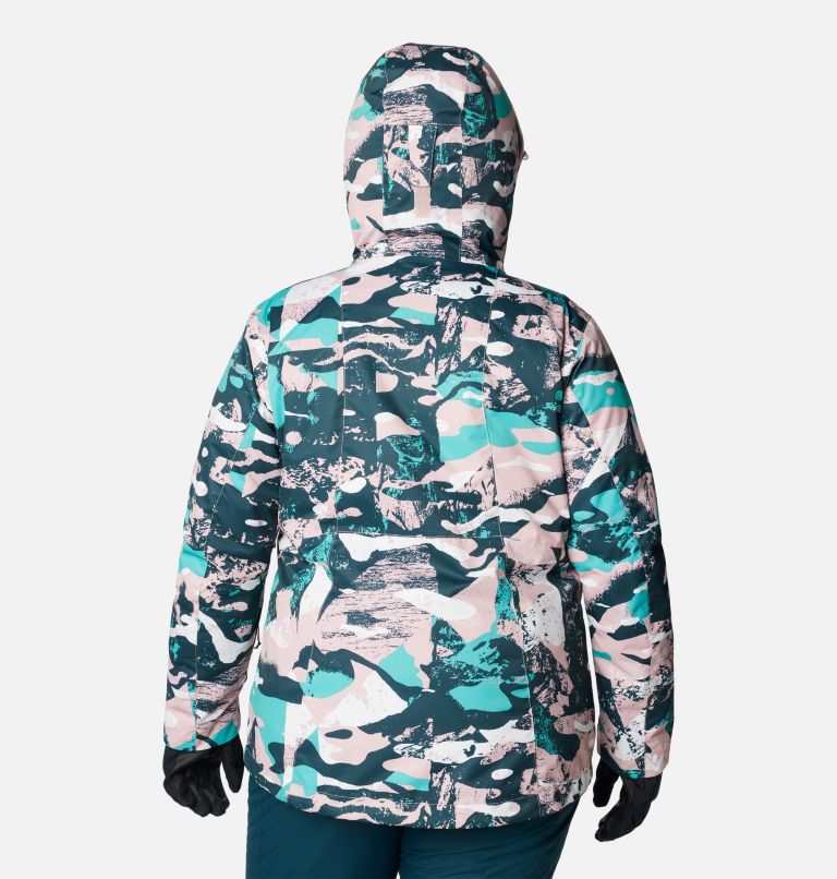 Whirlibird IV Interchange Jacket | 627 | 2X, Color: Dusty Pink Geoglacial Print, image 2