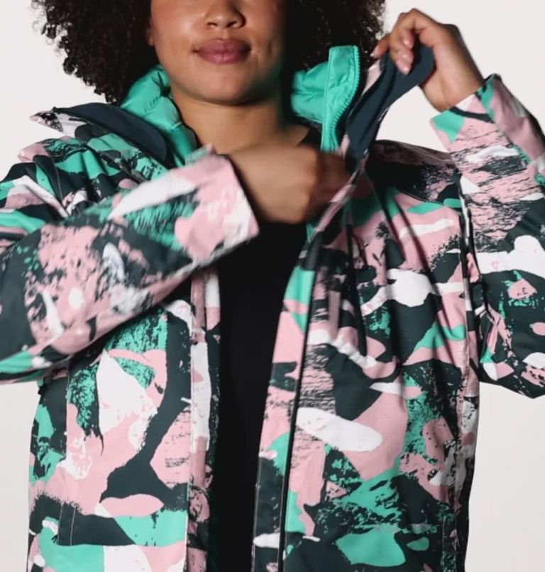 Whirlibird IV Interchange Jacket | 627 | 2X, Color: Dusty Pink Geoglacial Print
