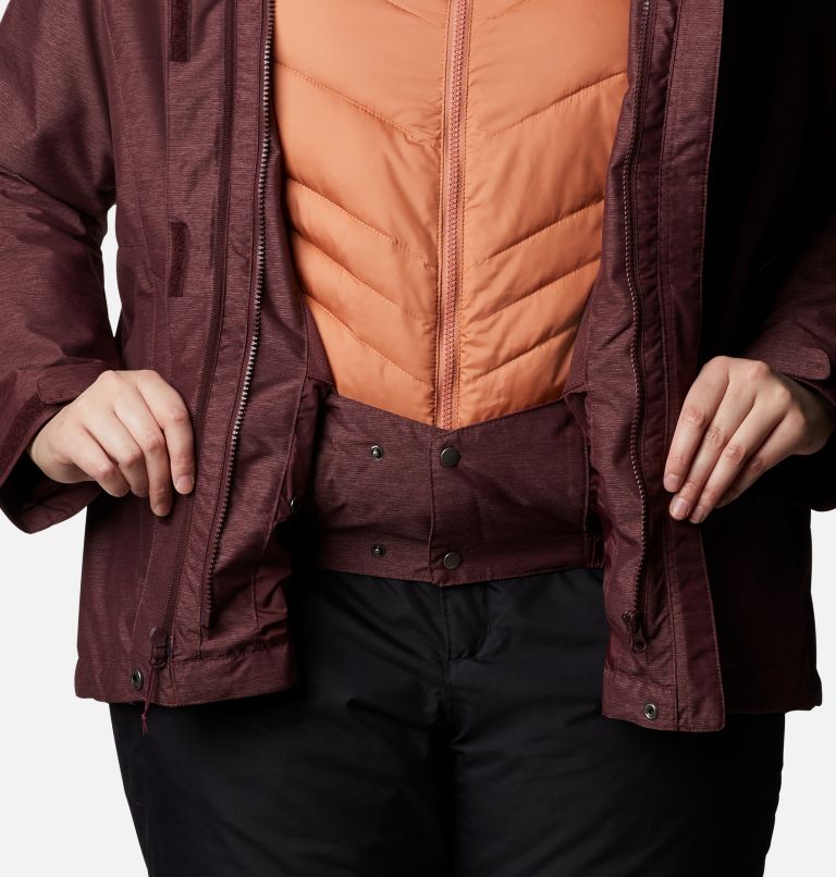 Manteau Interchange Whirlibird IV Femme - Grandes tailles, Color: Malbec Crossdye, image 8