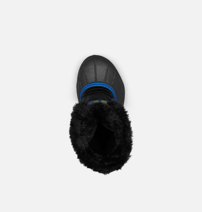 Kids' Snow Commander Snow Boot, Color: Black, Super Blue, image 5