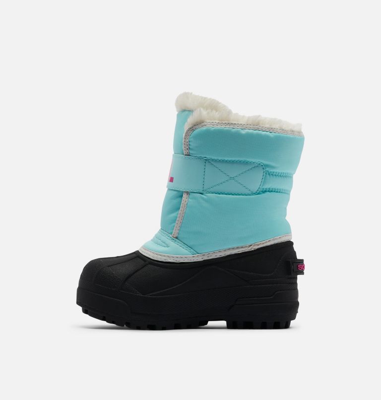 Thumbnail: Children's Snow Commander Boot, Color: Ocean Surf, Cactus Pink, image 4