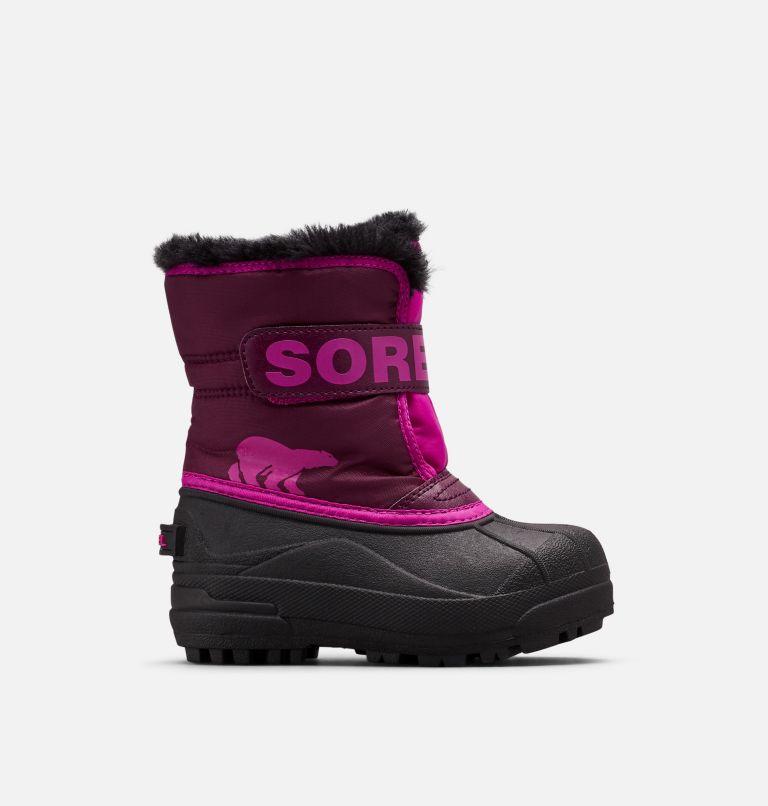 Children's Snow Commander Boot, Color: Purple Dahlia, Groovy Pink, image 1