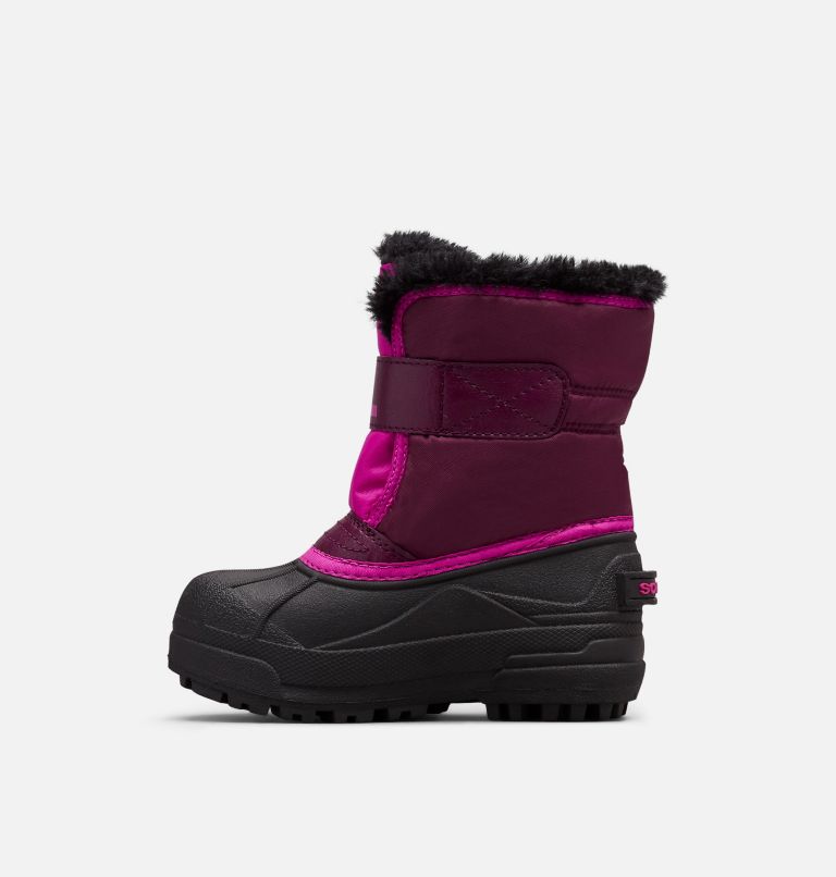 Thumbnail: Stivali da neve Snow Commander da bambino, Color: Purple Dahlia, Groovy Pink, image 4