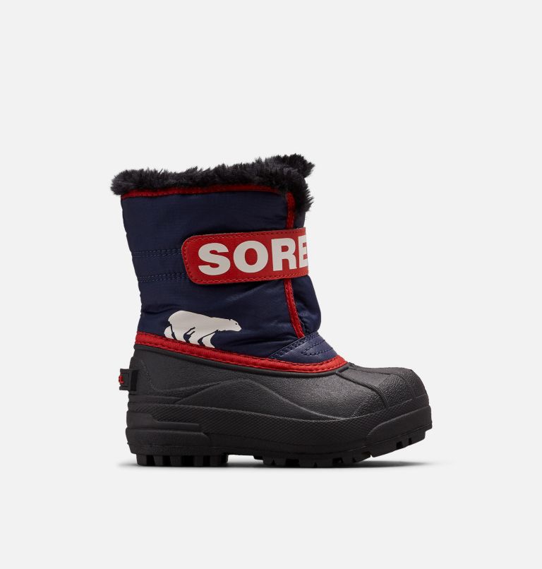 Thumbnail: Kids' Snow Commander Snow Boot, Color: Nocturnal, Sail Red, image 1