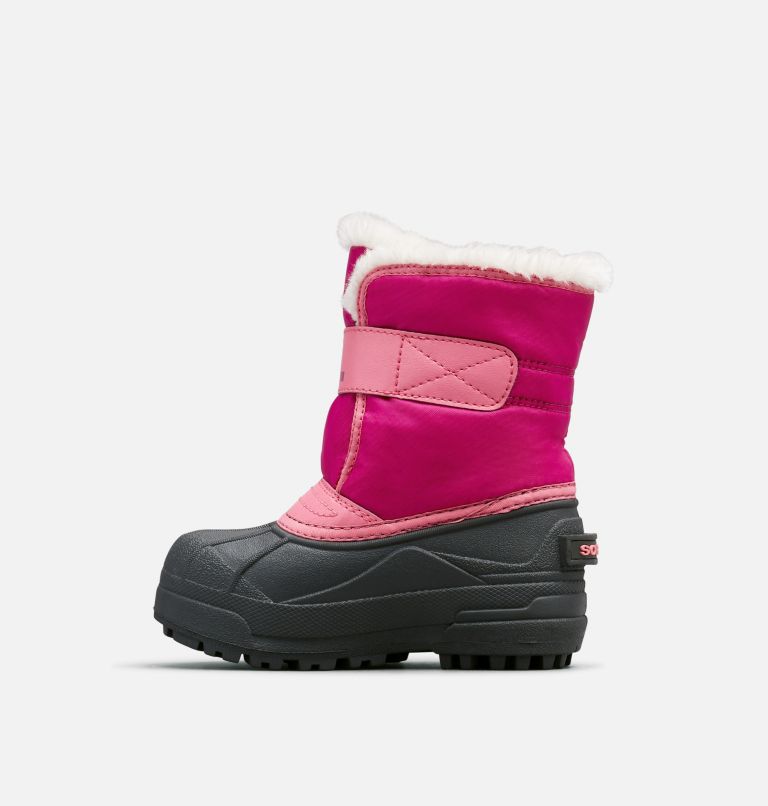 Kids' Snow Commander Snow Boot, Color: Tropic Pink, Deep Blush, image 4