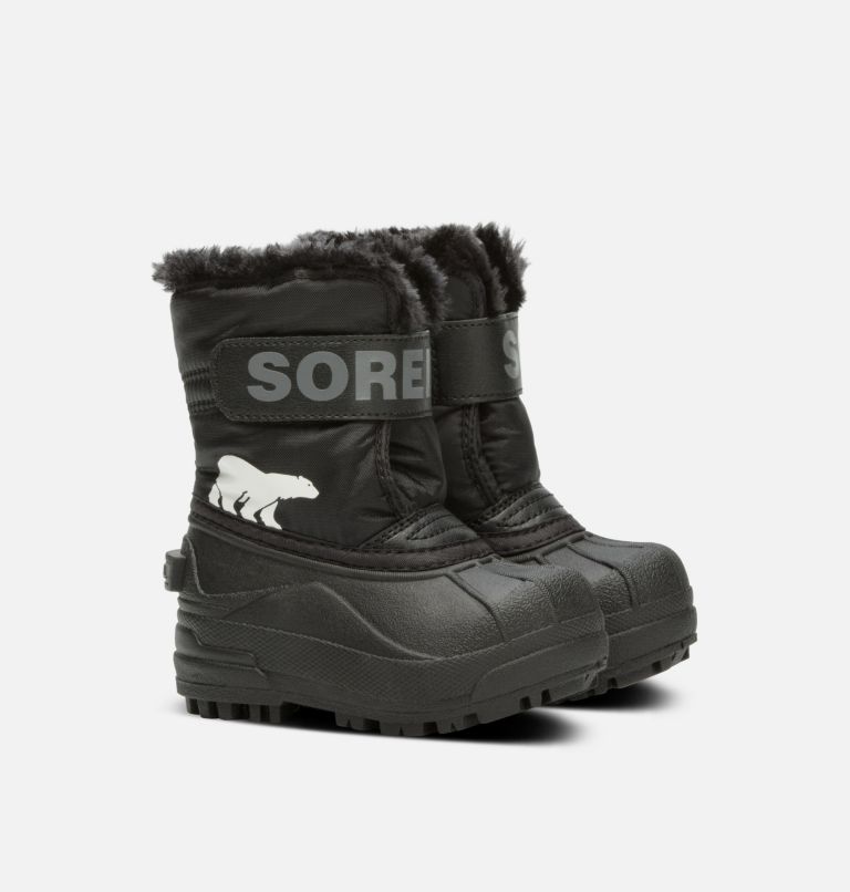 Toddlers' Snow Commander Snow Boot, Color: Black, Charcoal
