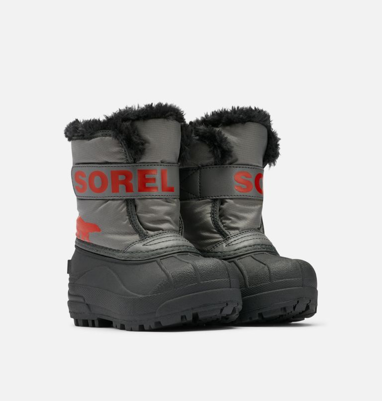 Toddler Snow Commander Boot, Color: Quarry, Cherrybomb, image 2