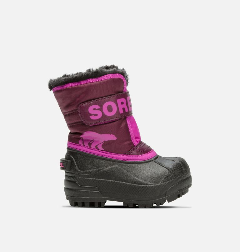 Thumbnail: Toddler Snow Commander Boot, Color: Purple Dahlia, Groovy Pink, image 1