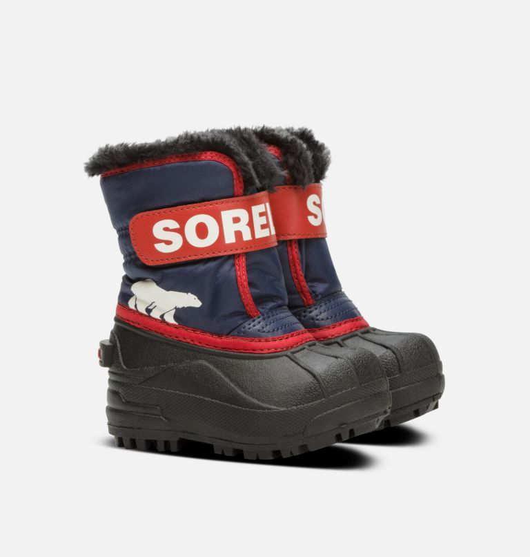 Thumbnail: Toddlers' Snow Commander Snow Boot, Color: Nocturnal, Sail Red, image 2