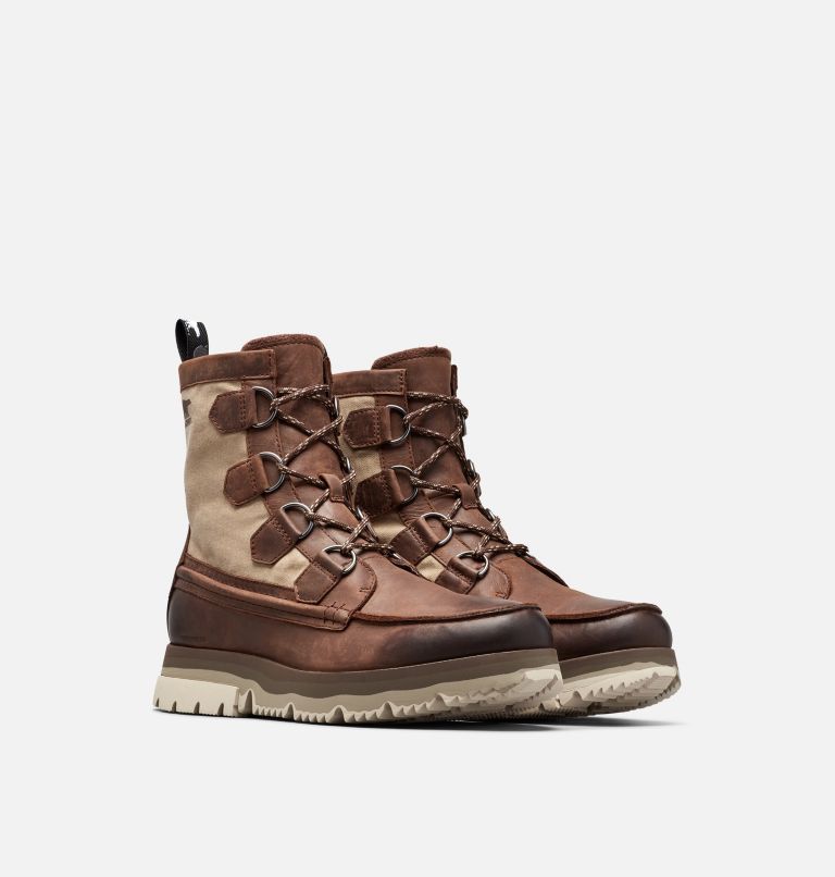 ATLIS&trade; CARIBOU WP | 256 | 14 Men's Atlis&trade; Caribou Waterproof, Tobacco, Dark Stone, 3/4 front