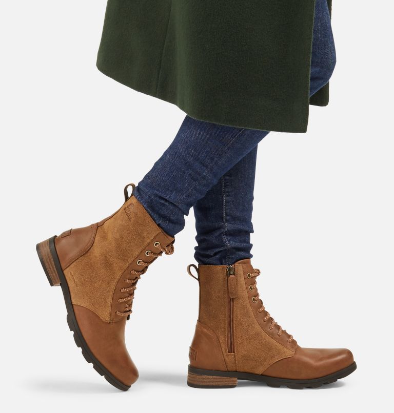 Sorel emelie lace up boots online